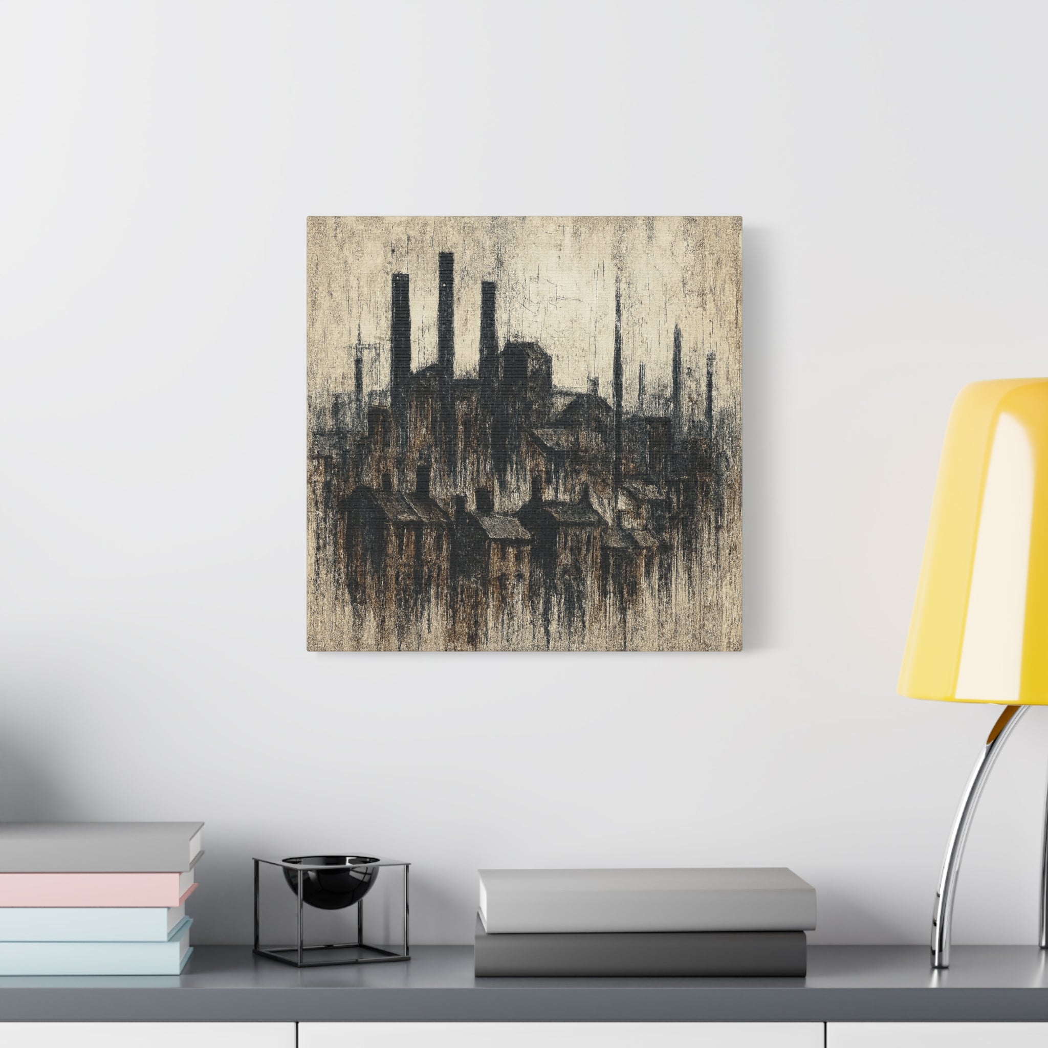Grim Up North (Black) - Printed Canvas