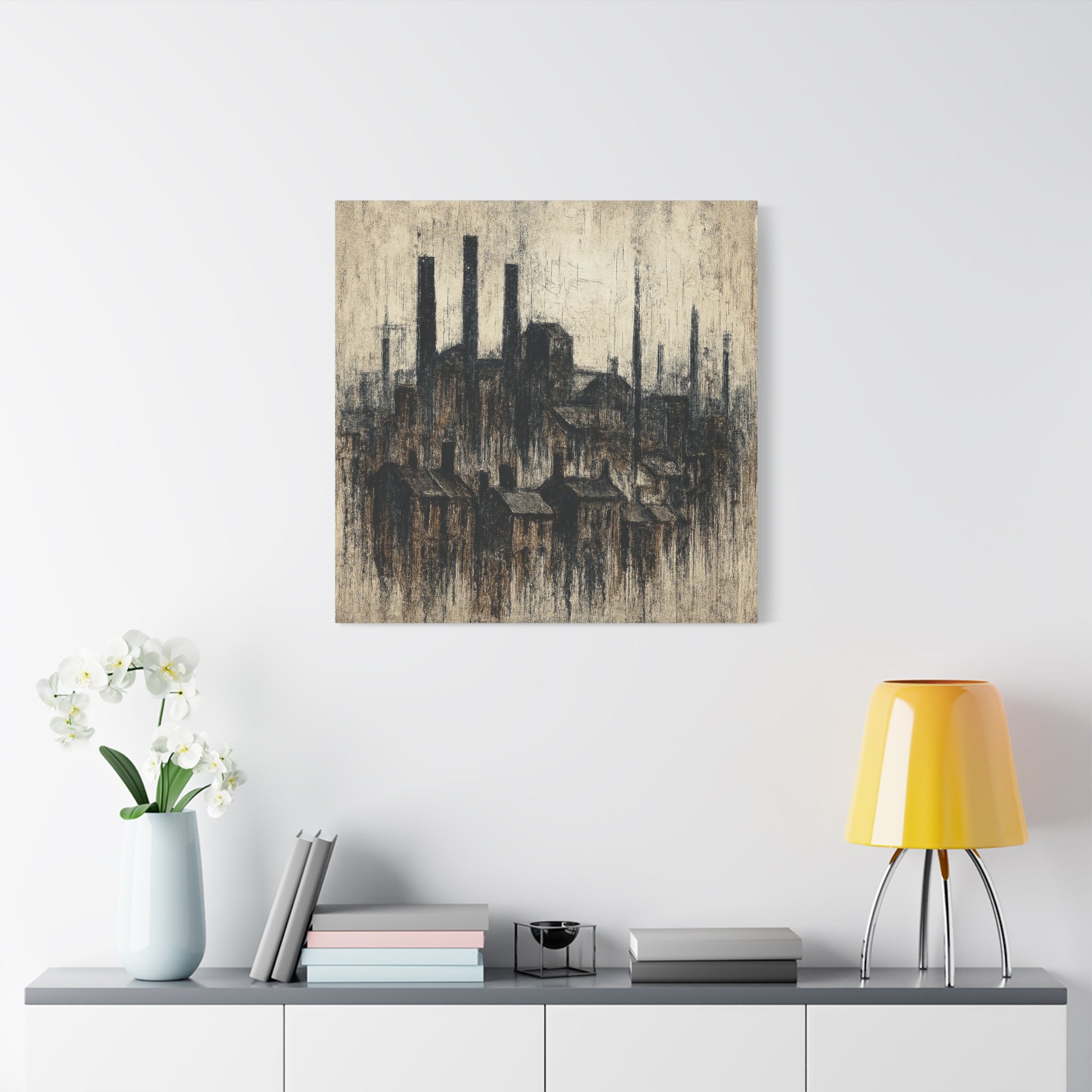 Grim Up North (Black) - Printed Canvas