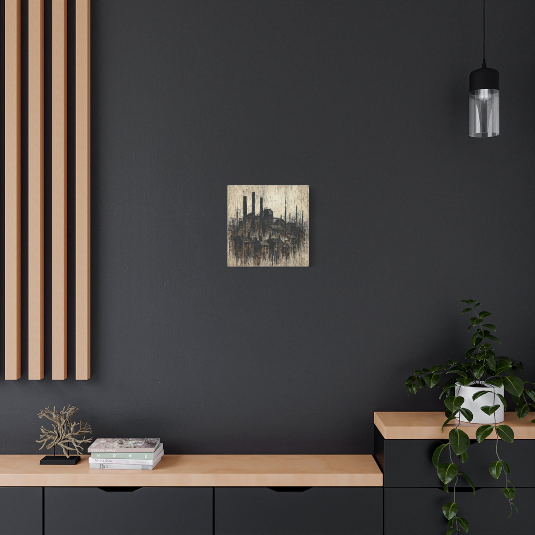 Grim Up North (Black) - Printed Canvas