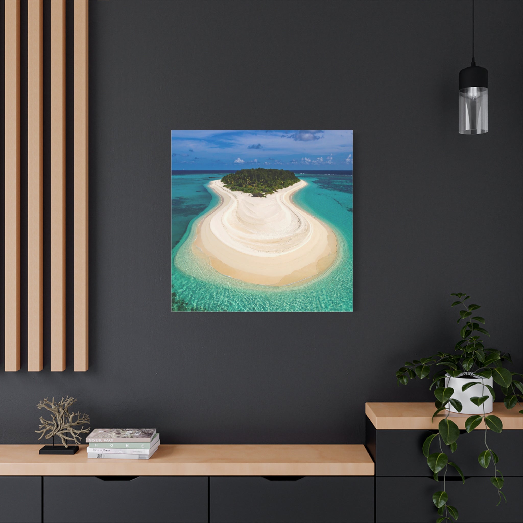 Hourglass Island - Printed Canvas