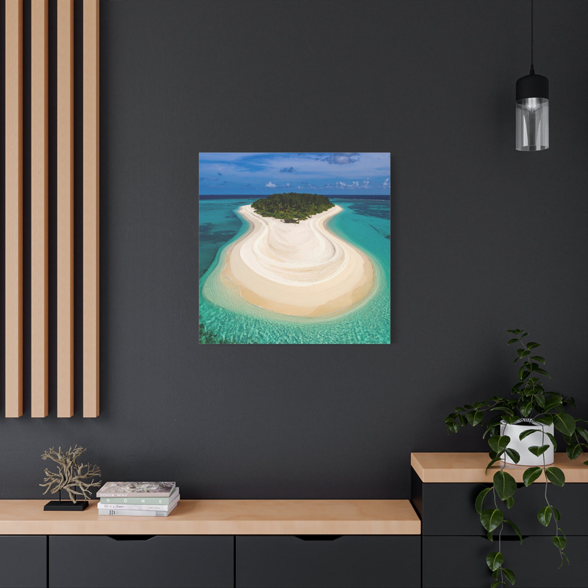 Hourglass Island - Printed Canvas