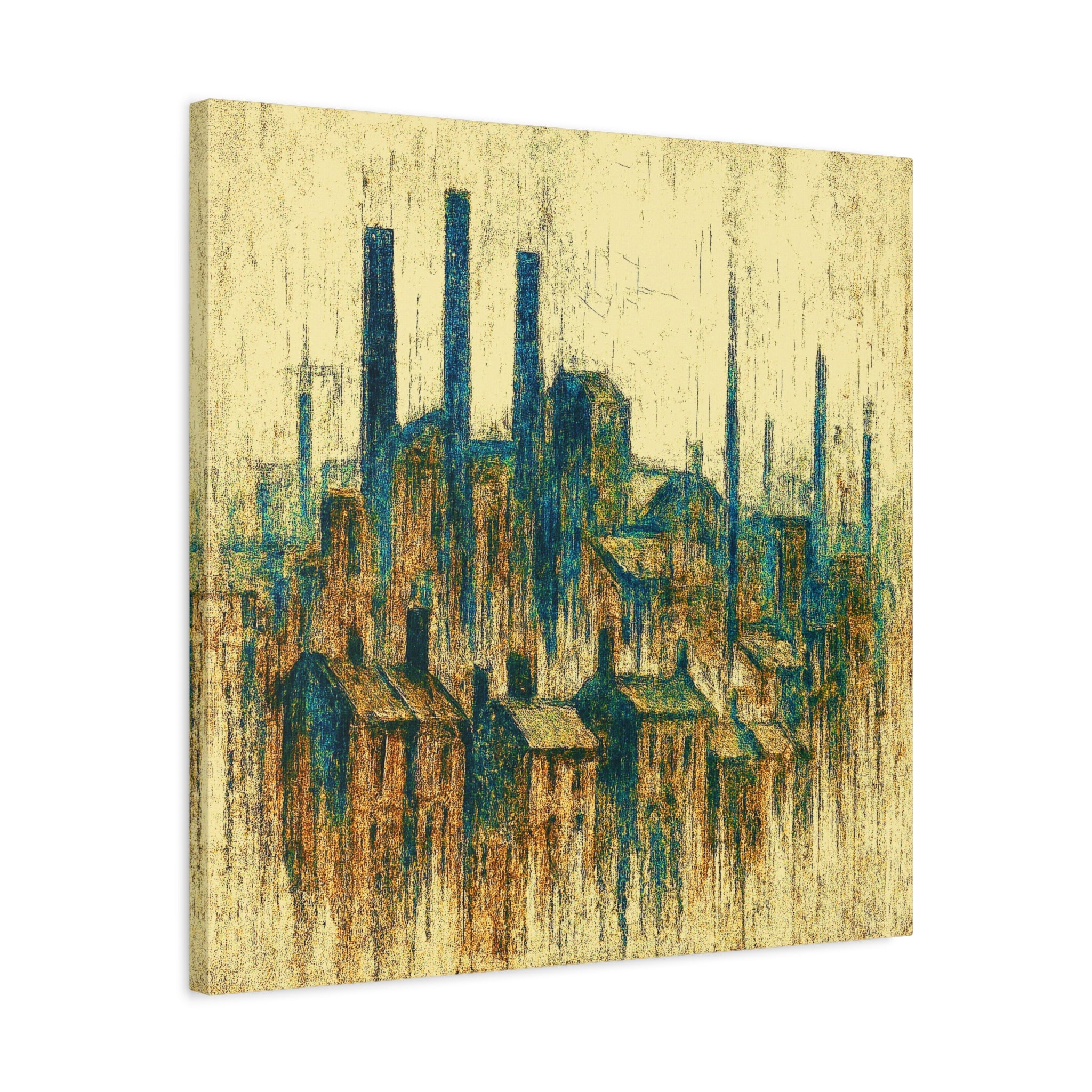 Grim Up North (Gold and Green) - Printed Canvas