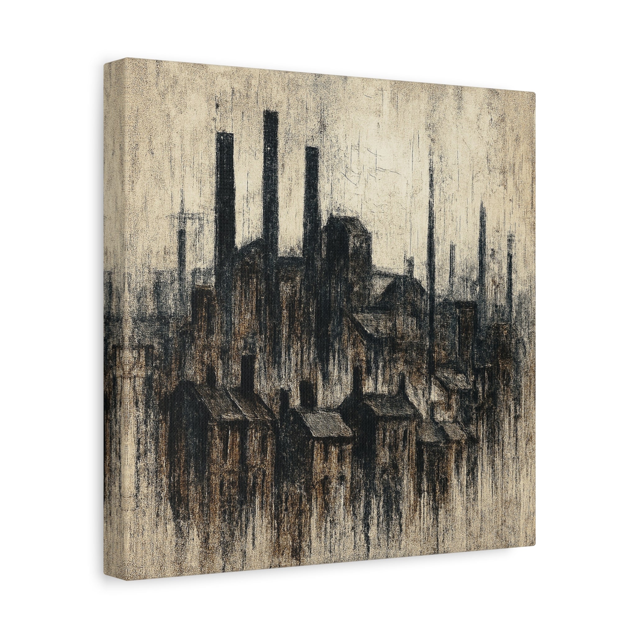 Grim Up North (Black) - Printed Canvas