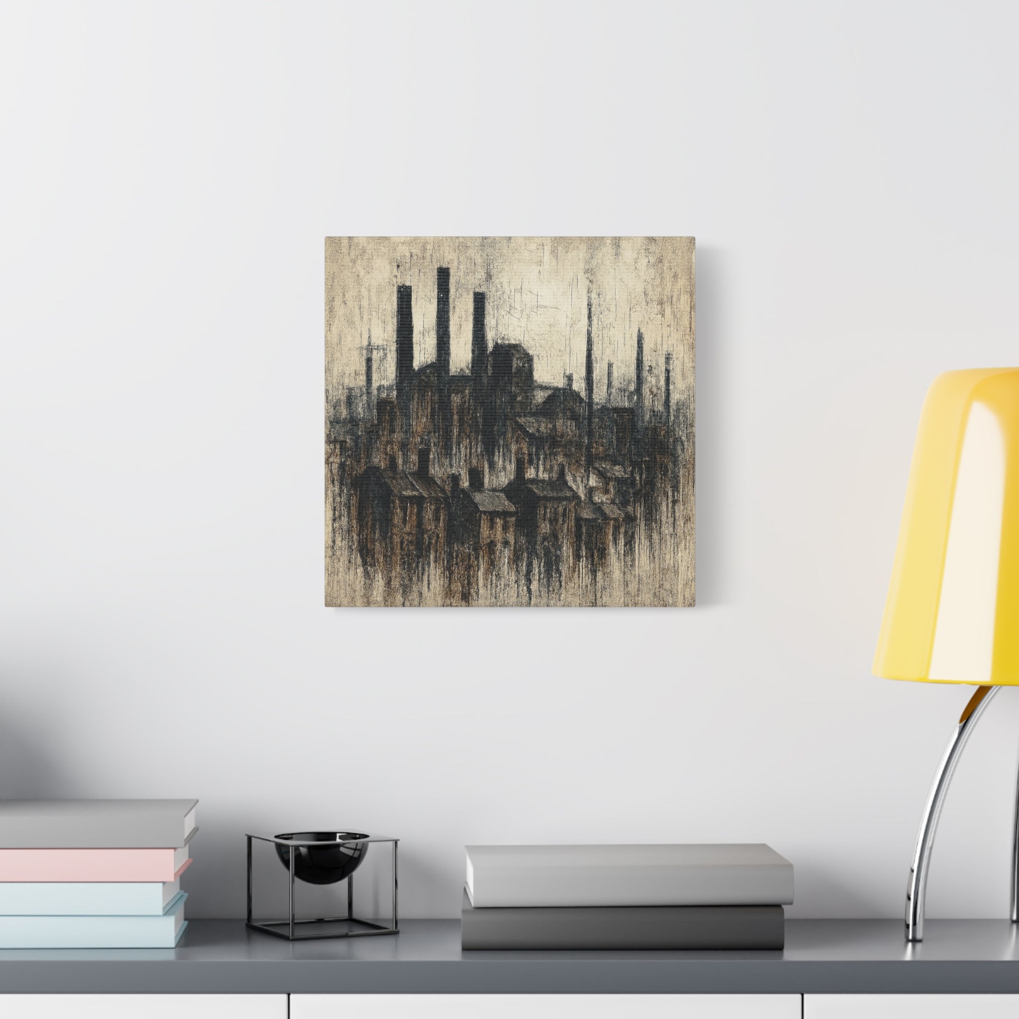 Grim Up North (Black) - Printed Canvas