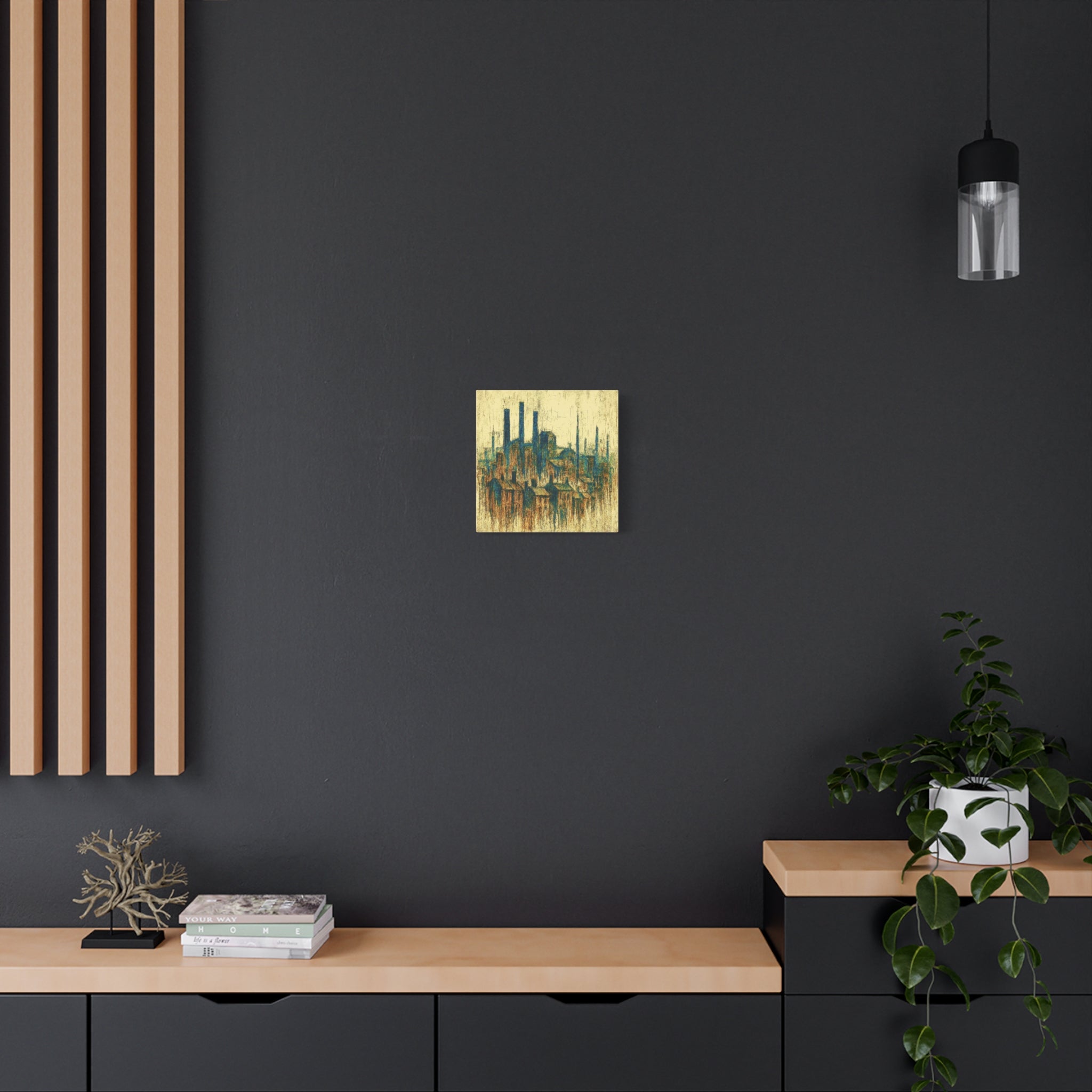 Grim Up North (Gold and Green) - Printed Canvas