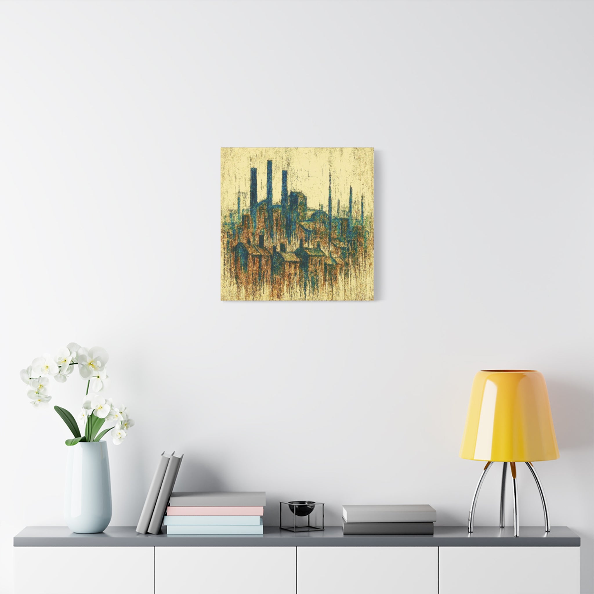 Grim Up North (Gold and Green) - Printed Canvas