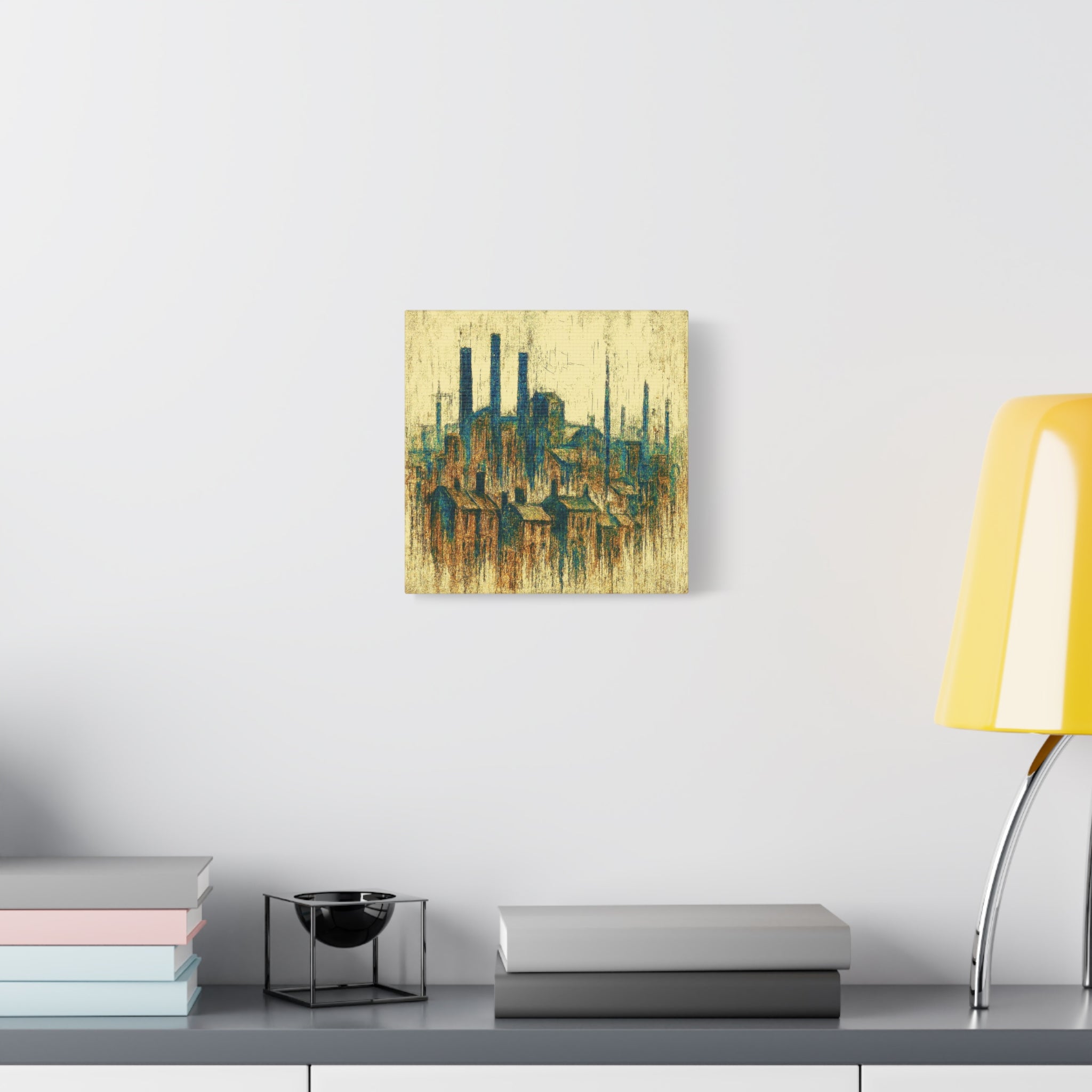 Grim Up North (Gold and Green) - Printed Canvas