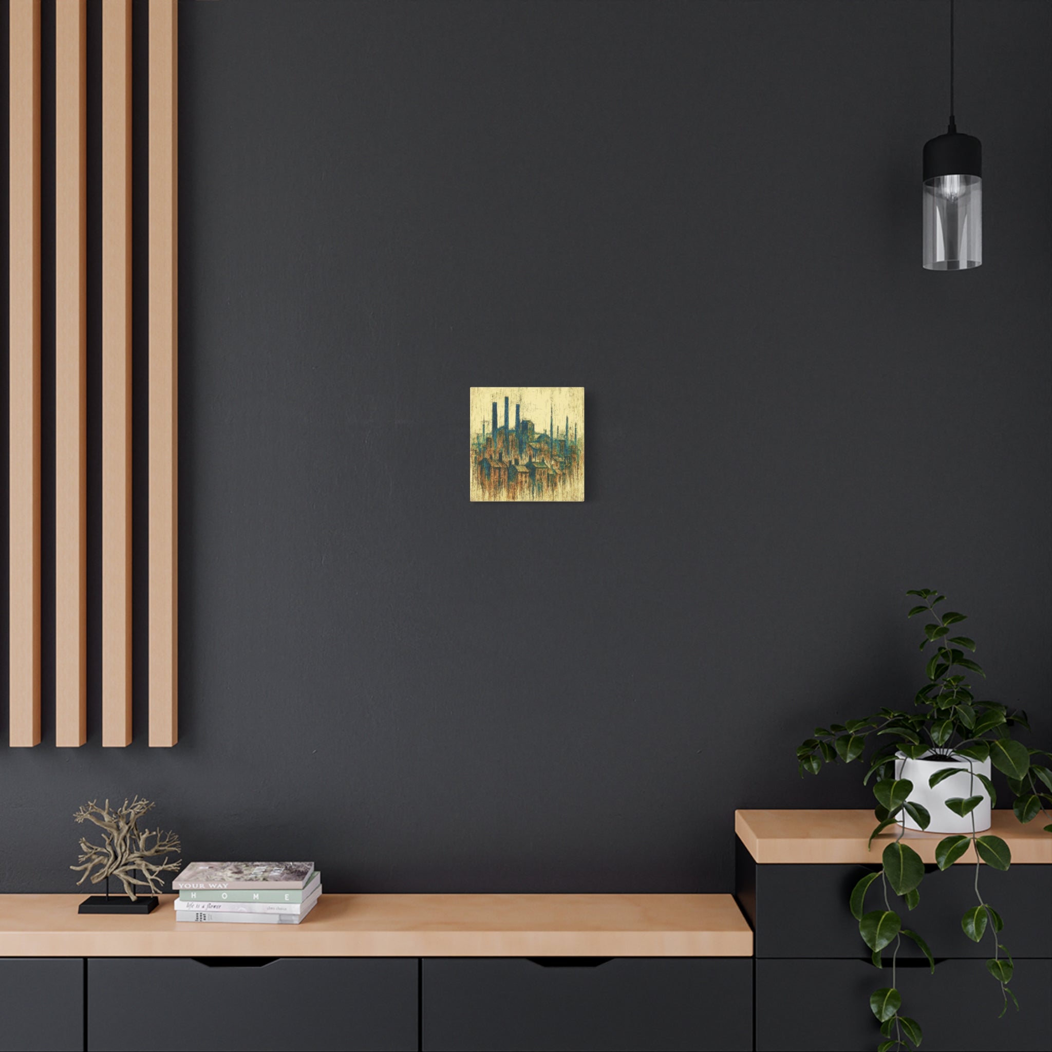 Grim Up North (Gold and Green) - Printed Canvas