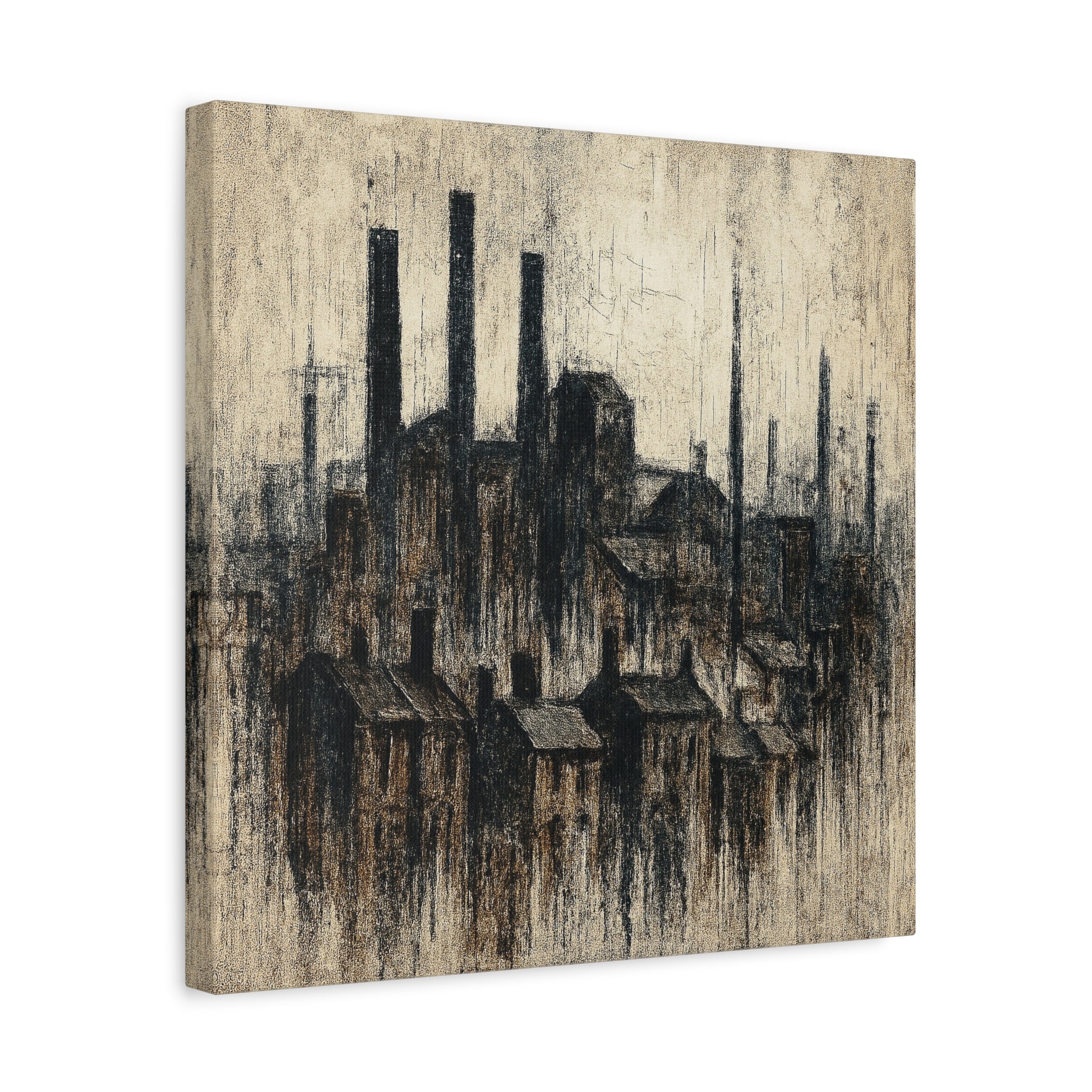 Grim Up North (Black) - Printed Canvas