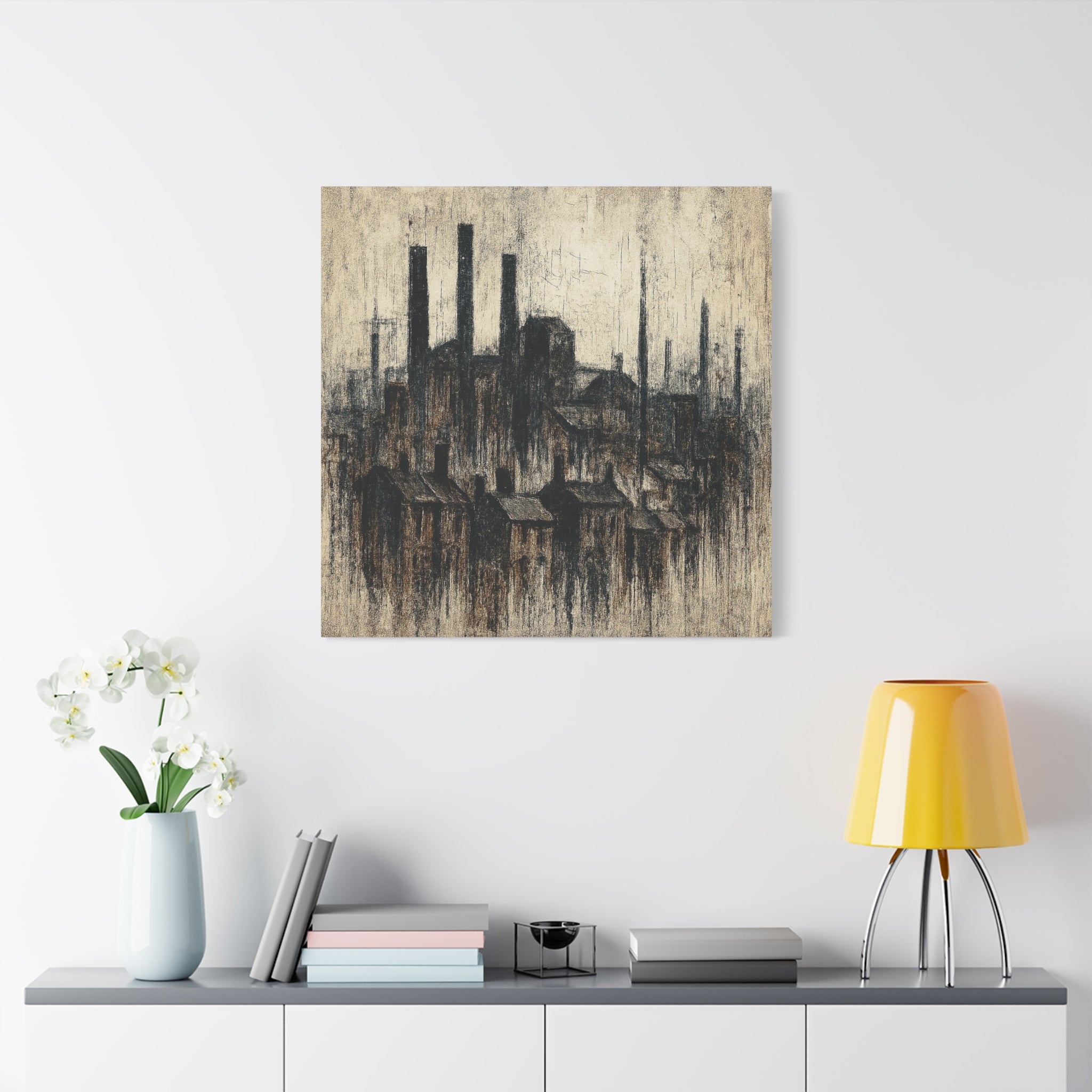 Grim Up North (Black) - Printed Canvas