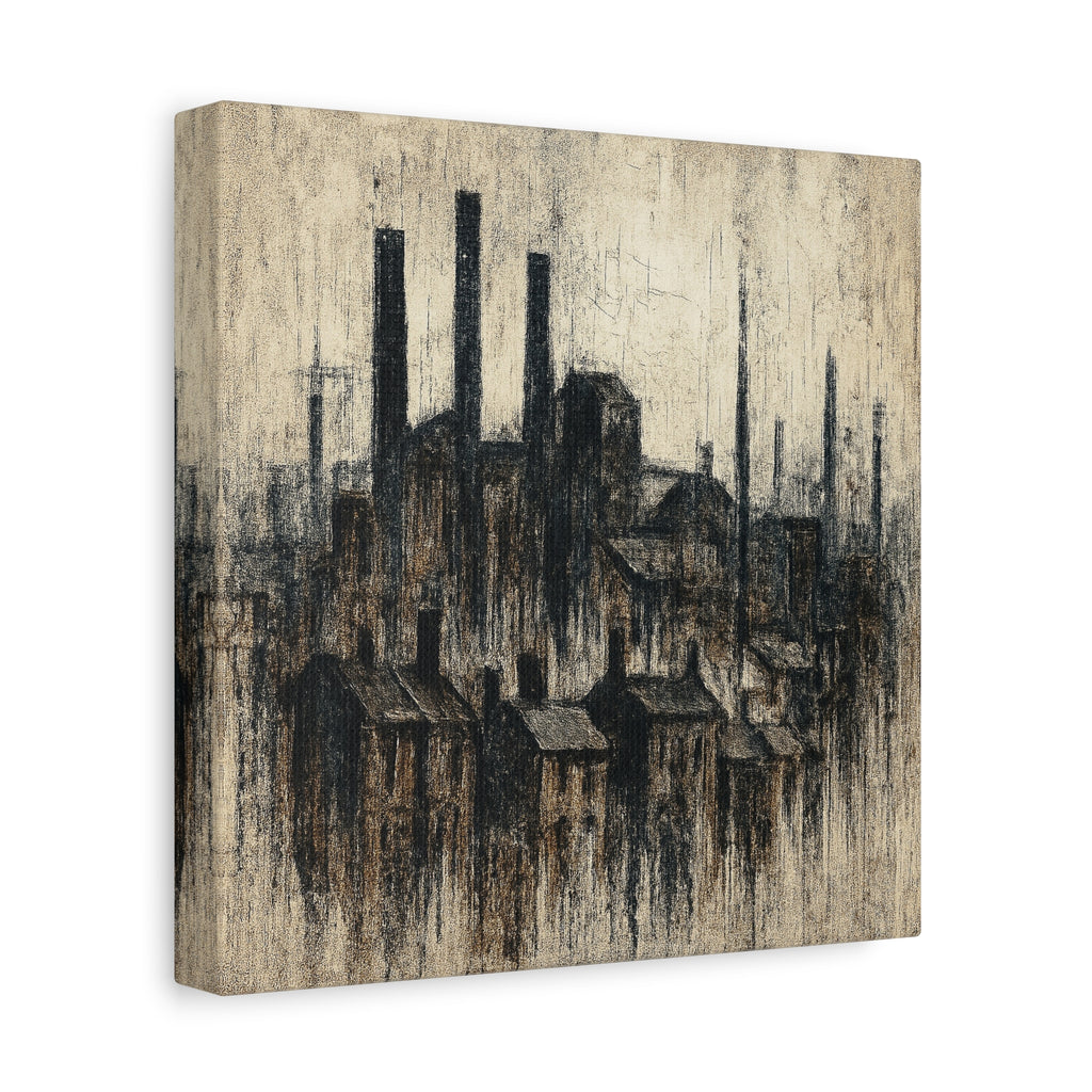 Grim Up North (Black) - Printed Canvas