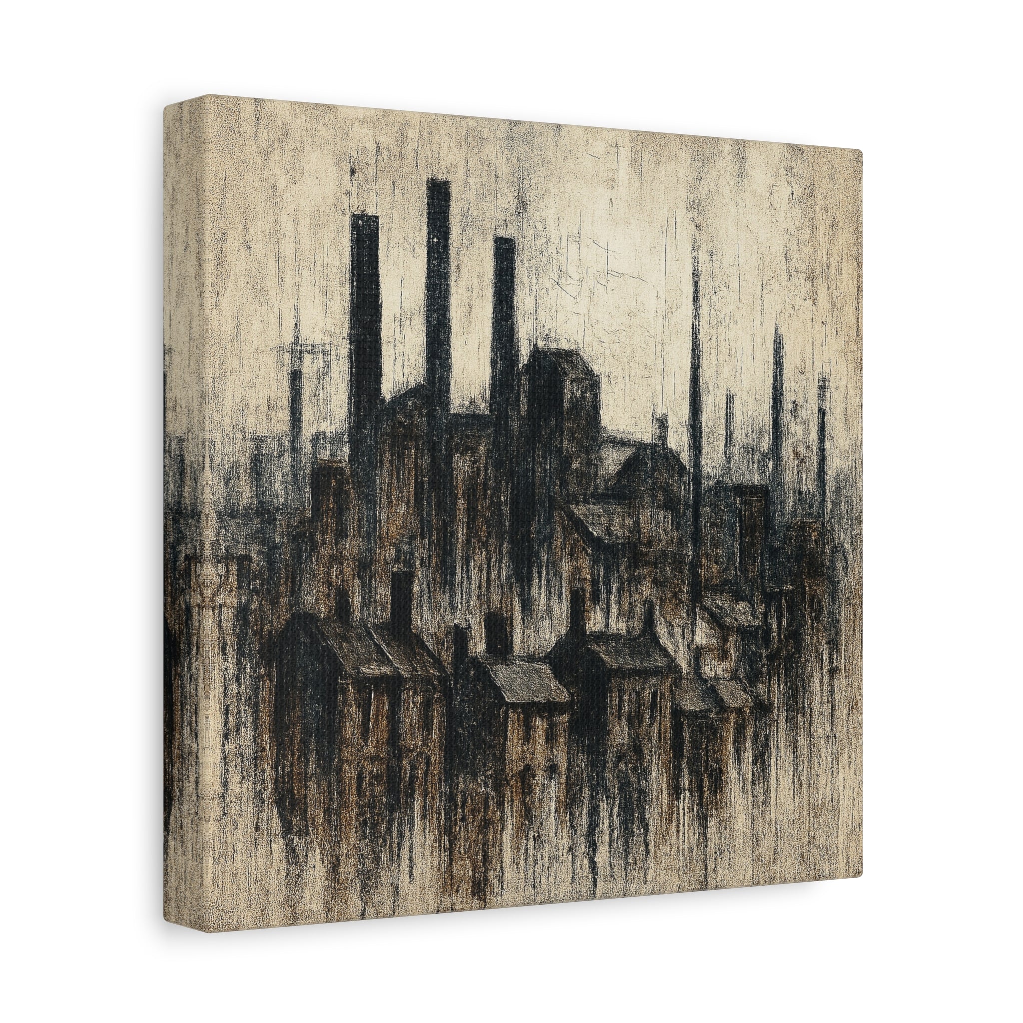 Grim Up North (Black) - Printed Canvas
