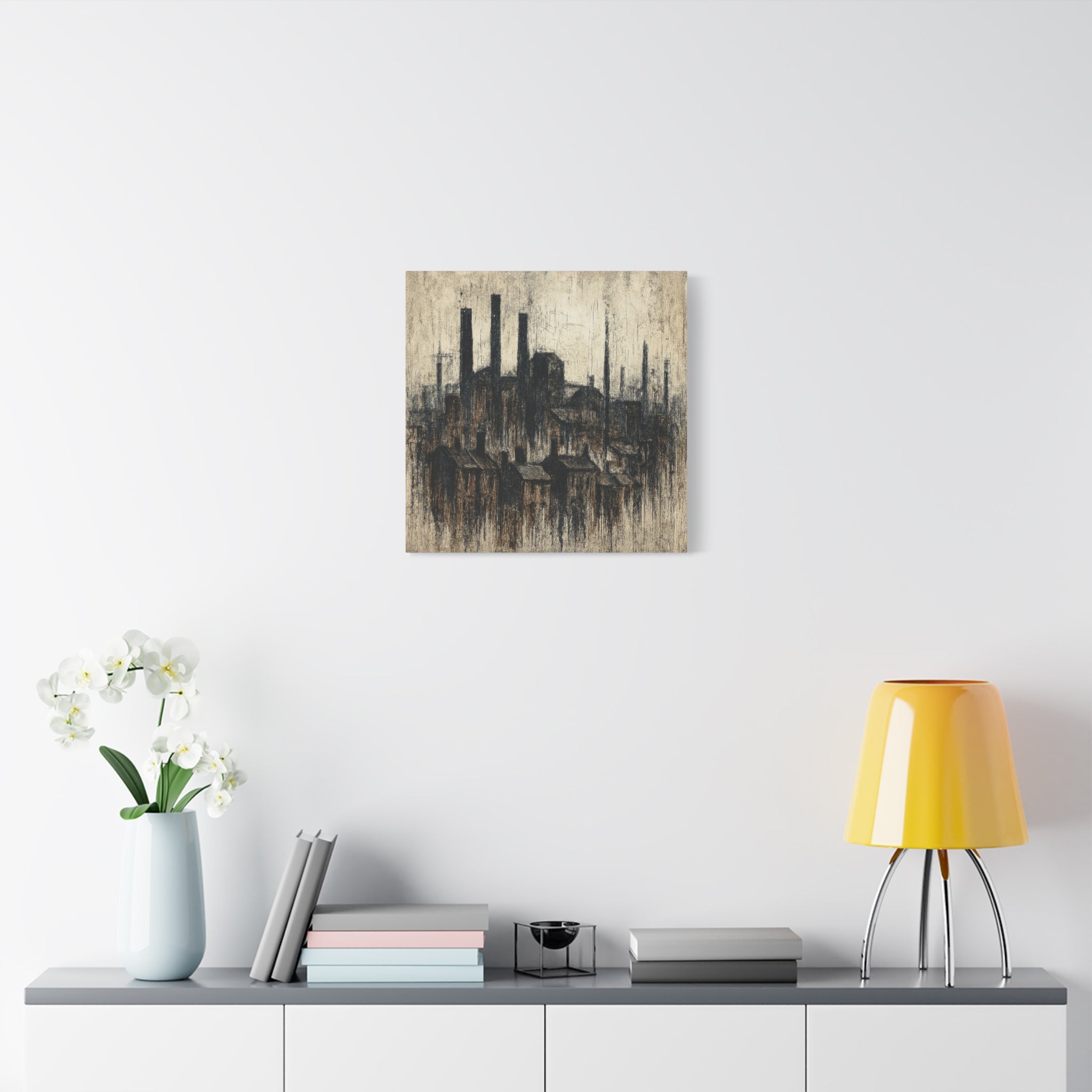Grim Up North (Black) - Printed Canvas