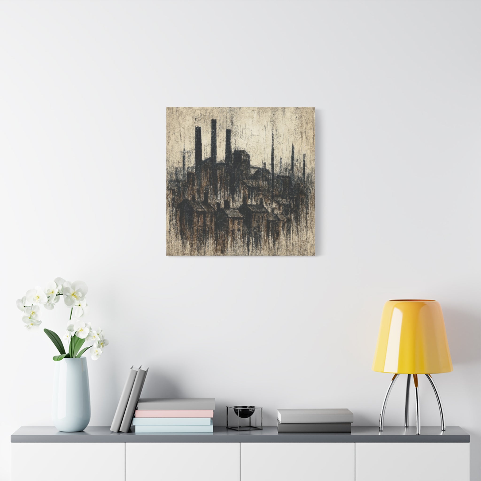 Grim Up North (Black) - Printed Canvas