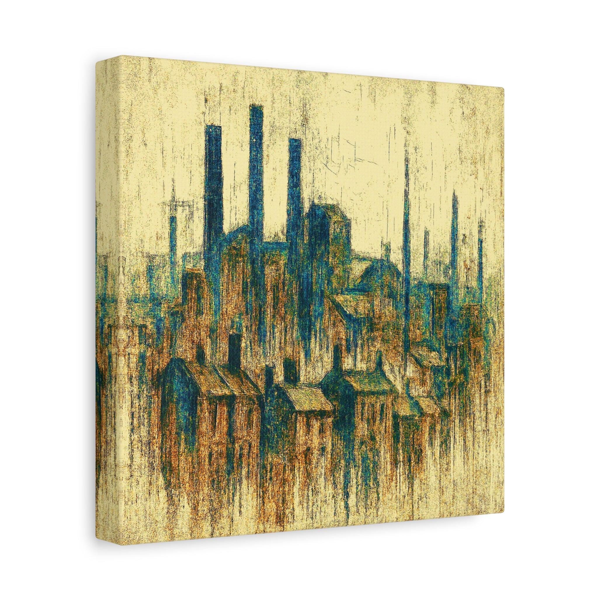 Grim Up North (Gold and Green) - Printed Canvas