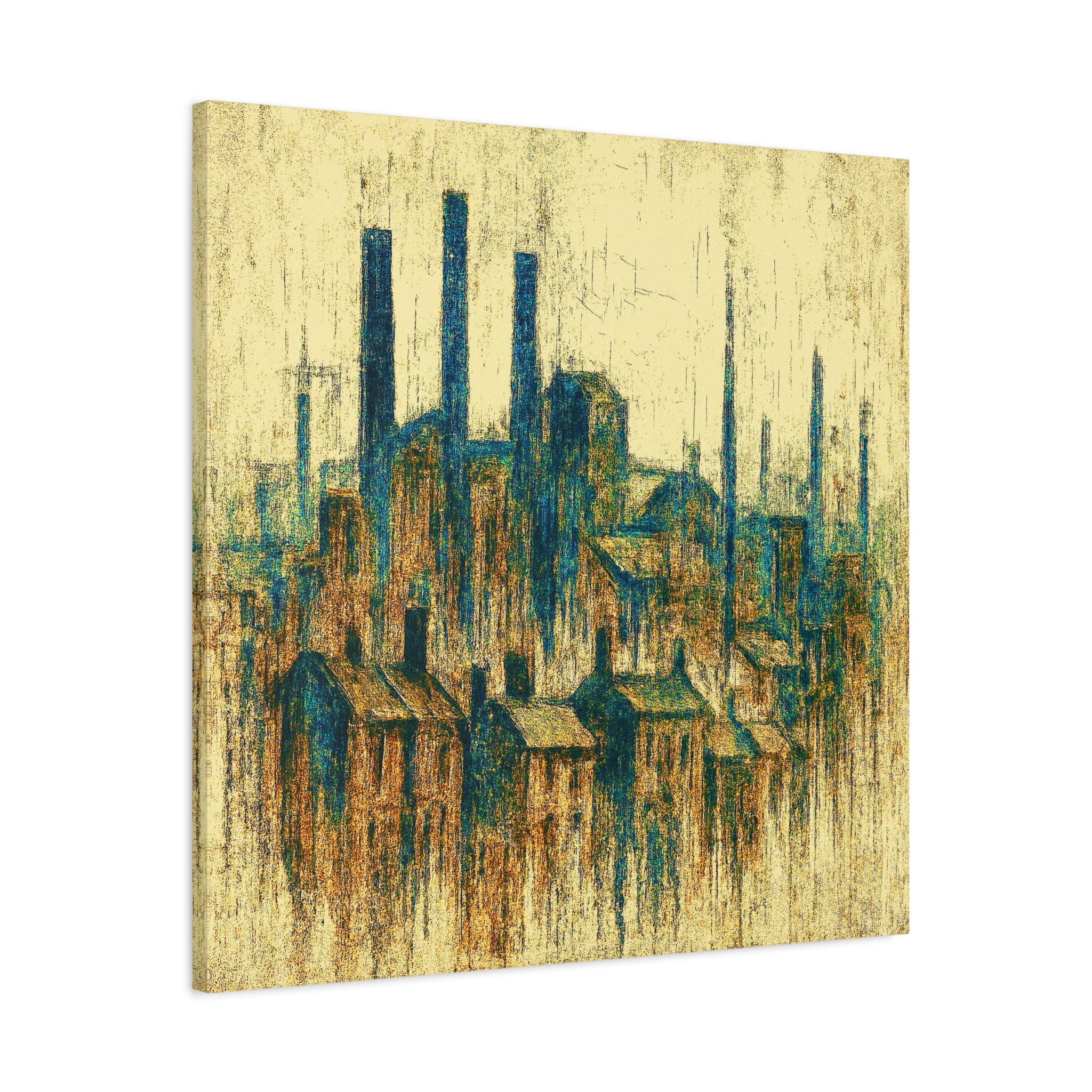 Grim Up North (Gold and Green) - Printed Canvas