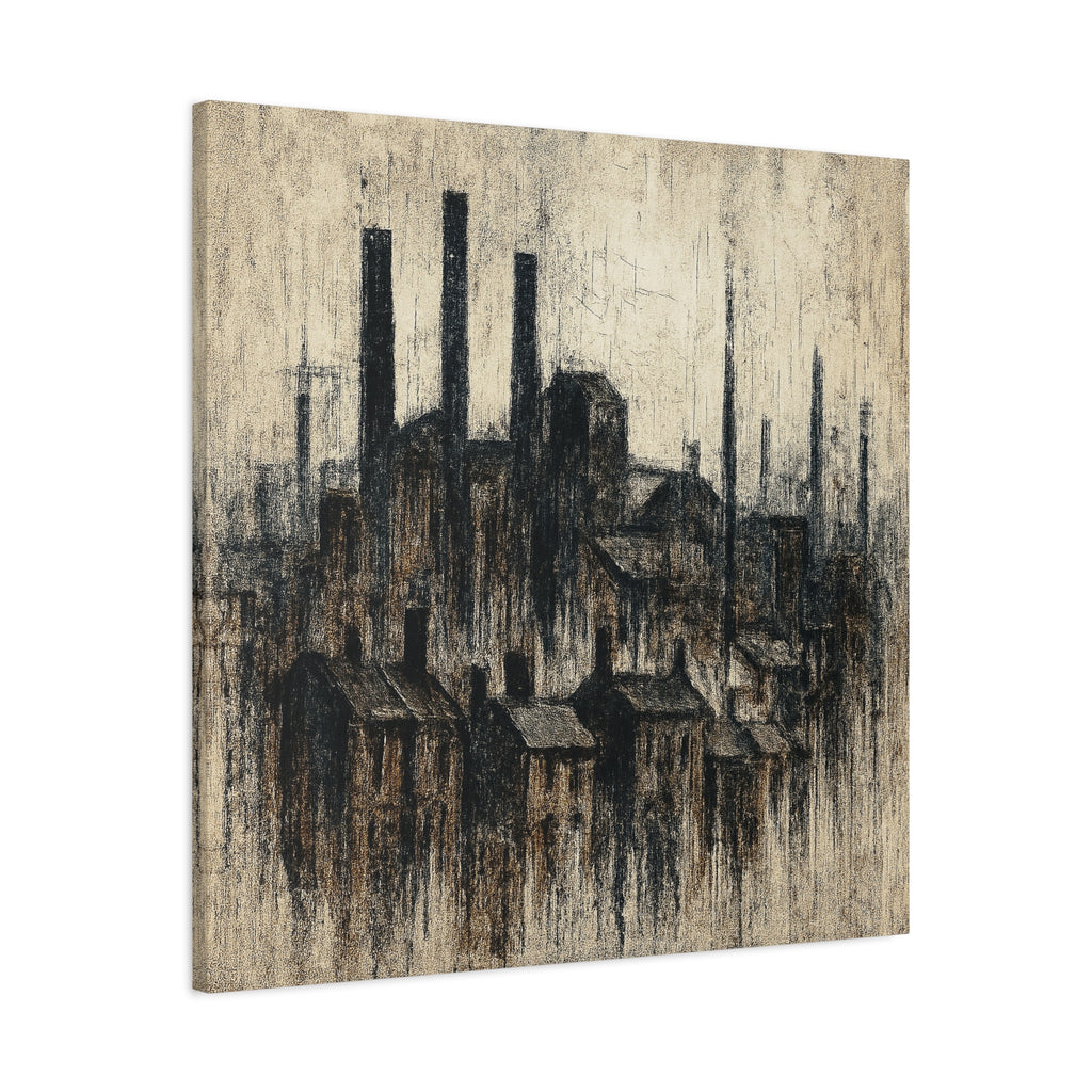 Grim Up North (Black) - Printed Canvas