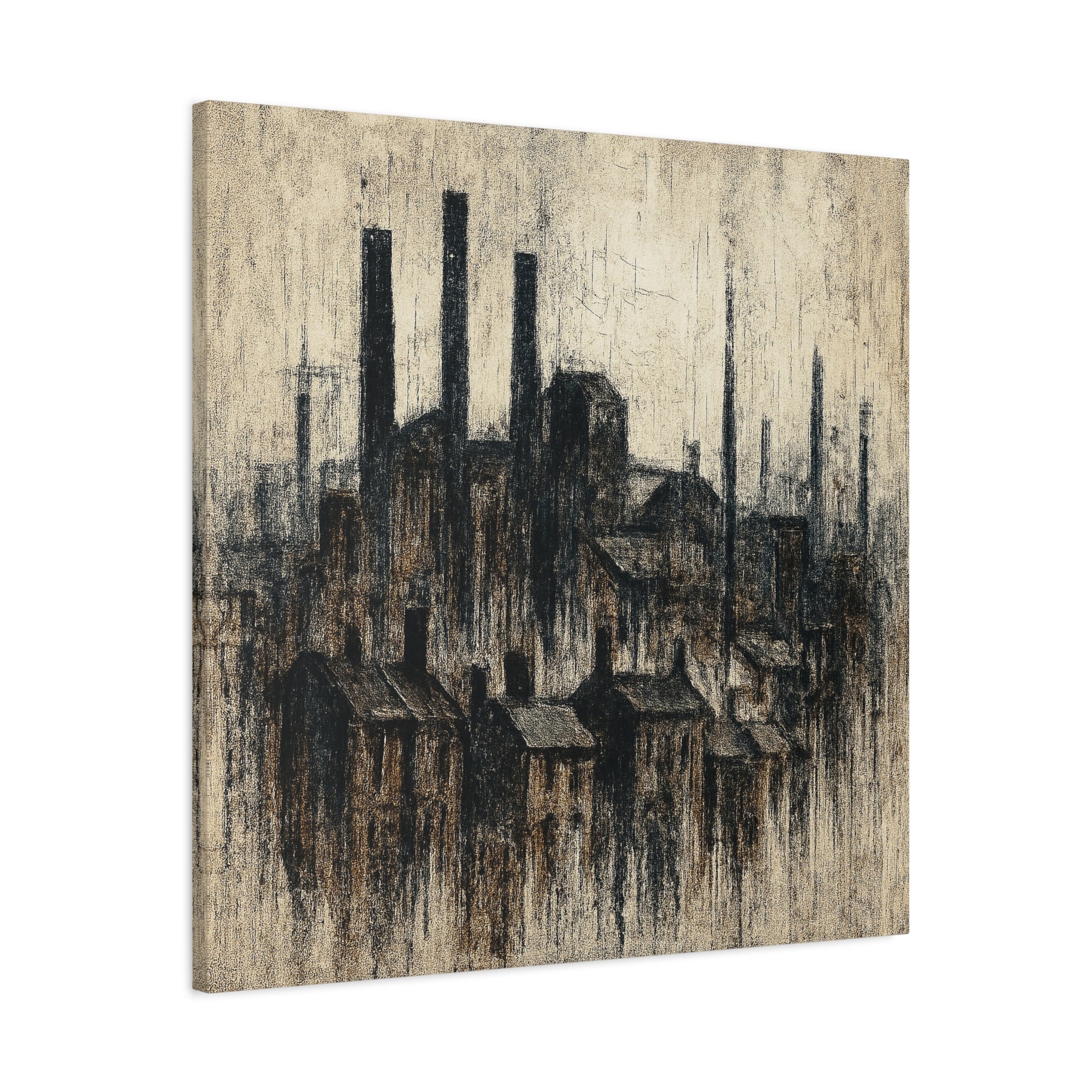 Grim Up North (Black) - Printed Canvas