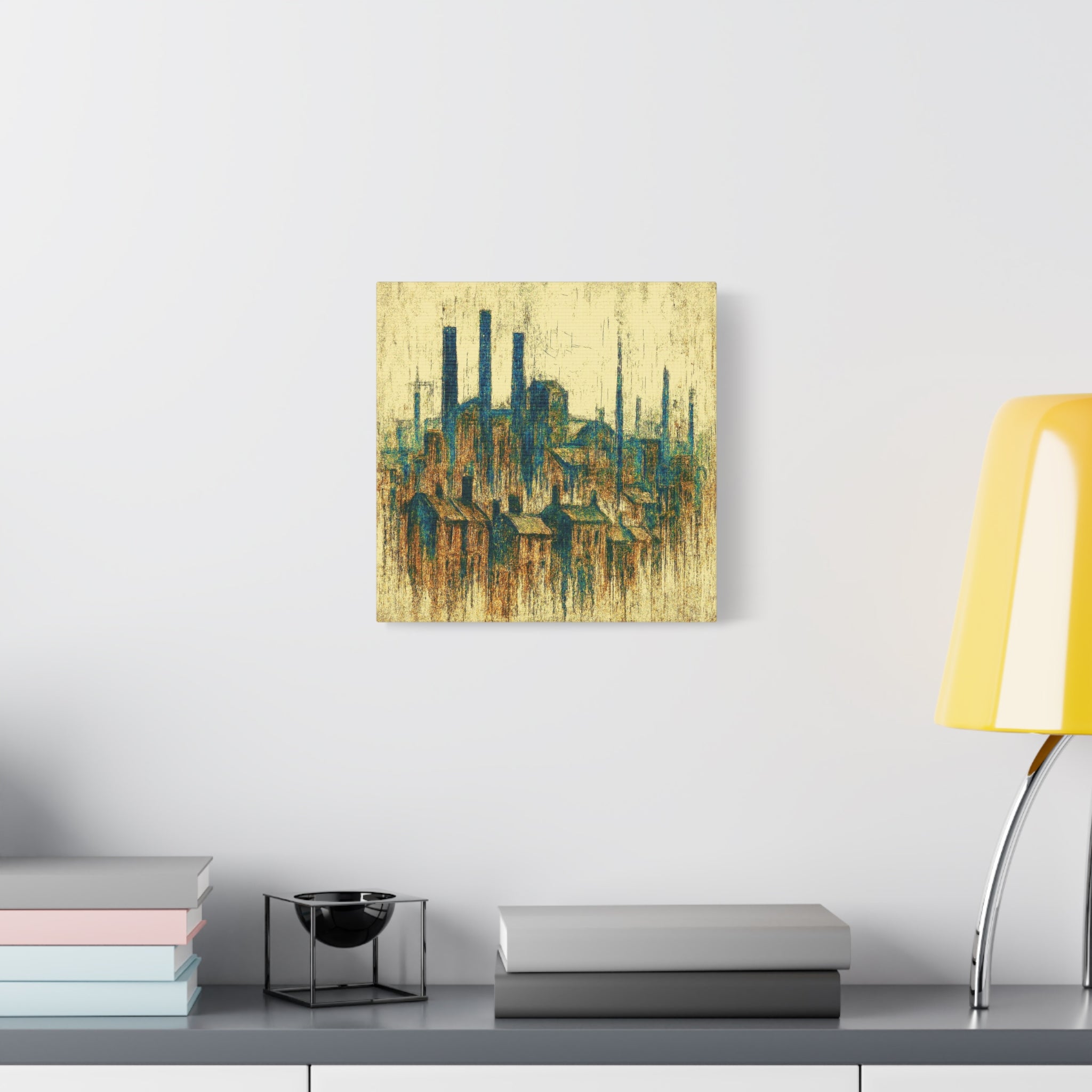 Grim Up North (Gold and Green) - Printed Canvas