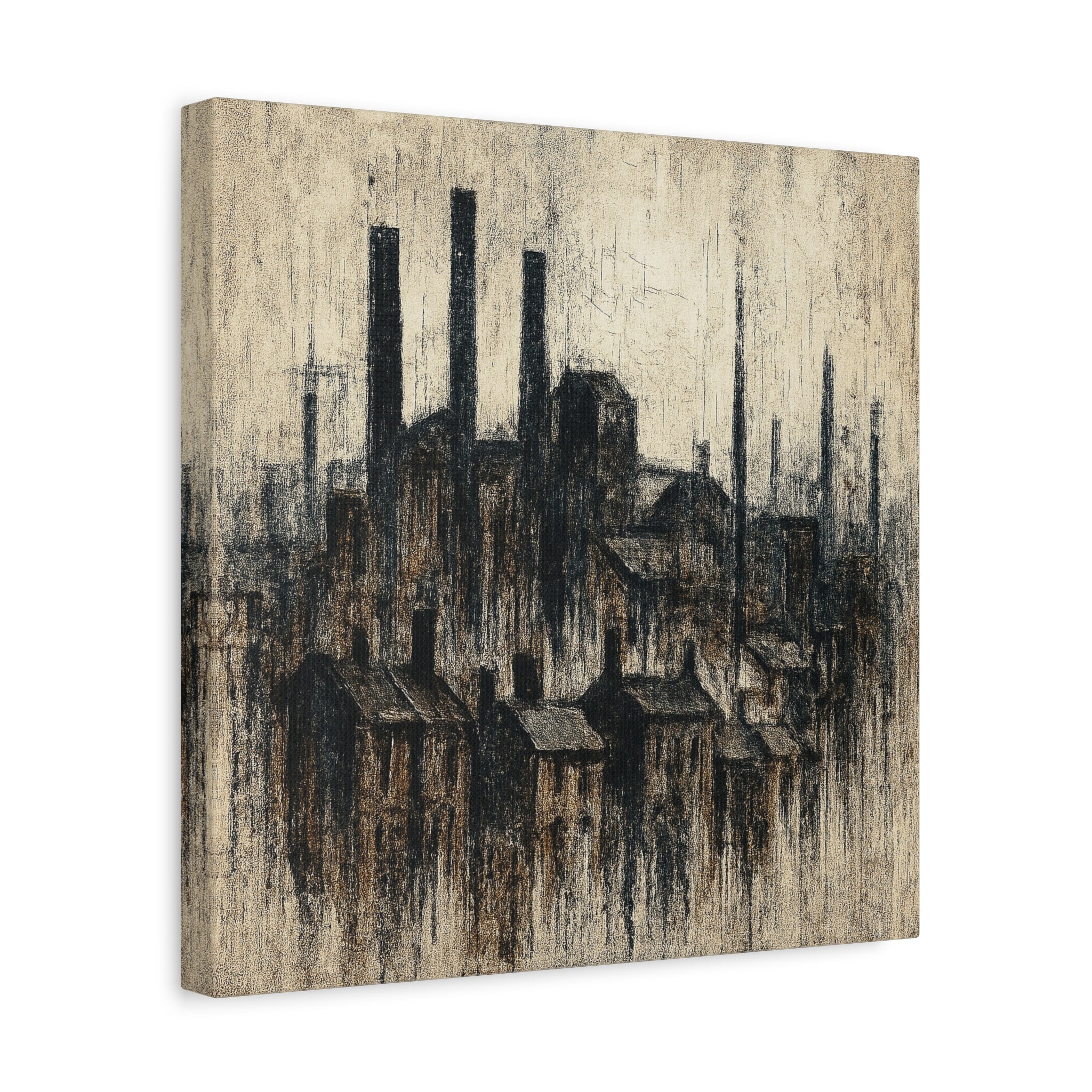 Grim Up North (Black) - Printed Canvas