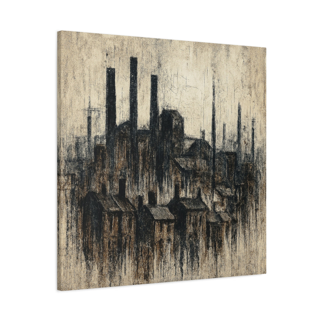 Grim Up North (Black) - Printed Canvas