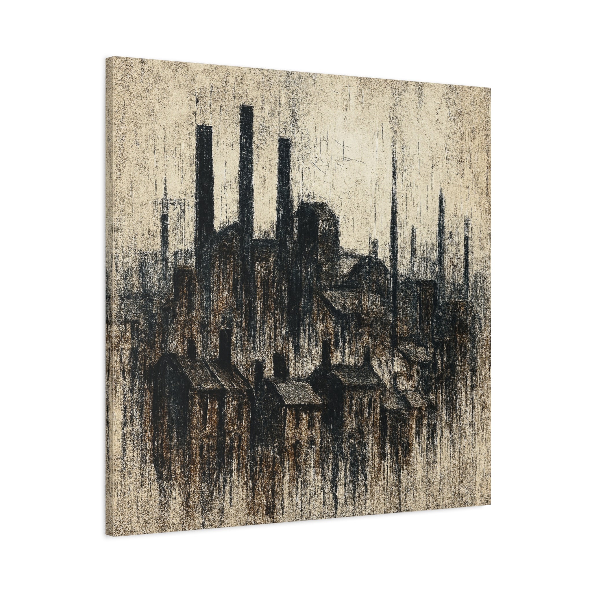 Grim Up North (Black) - Printed Canvas