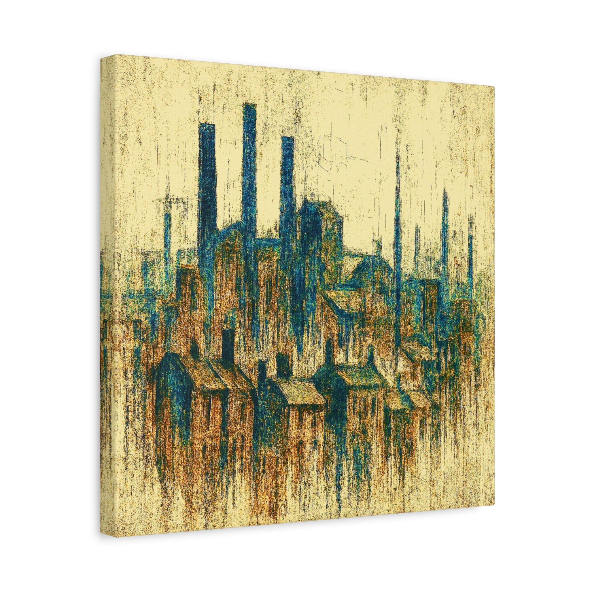 Grim Up North (Gold and Green) - Printed Canvas