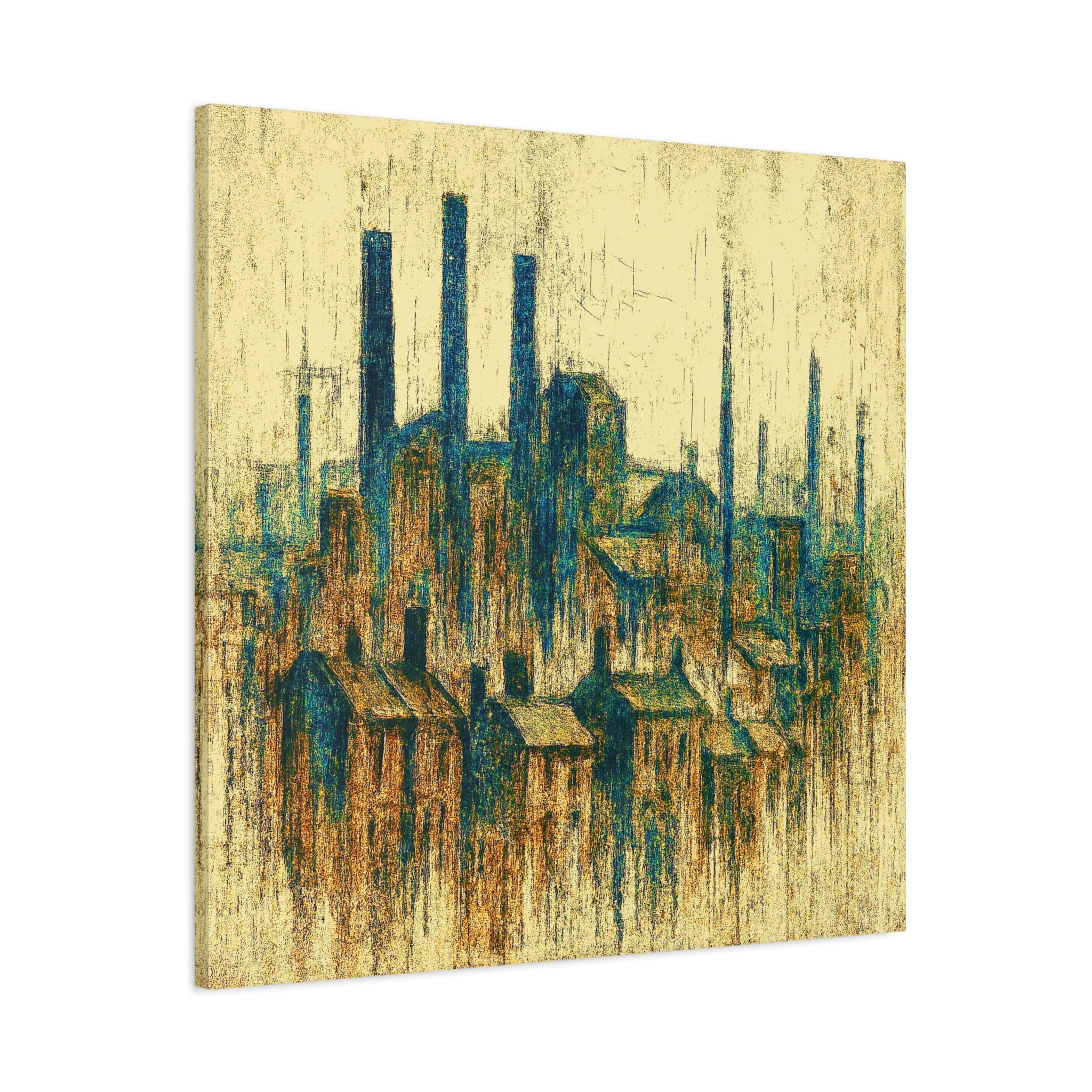 Grim Up North (Gold and Green) - Printed Canvas